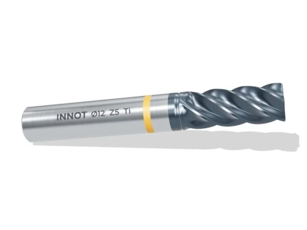 4- and 5-flute end mill for titanium