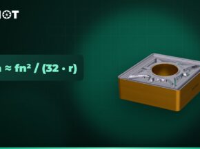 Nose radius and surface roughness: which feed for the finish you need